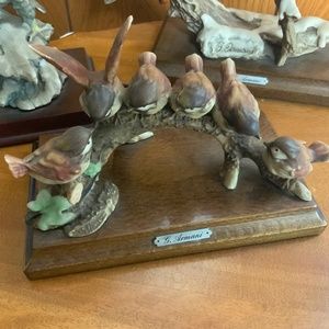 Giuseppe Armani Sparrows on snow sculpture